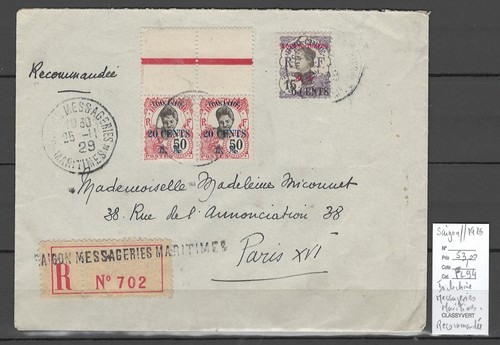 Indochine lettre - -,