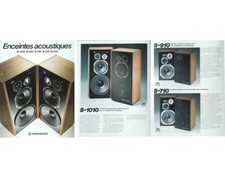 BROCHURE HAUT-PARLEURS PIONNIER 1982 