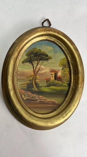 Cadre ancien doré avec - doré,