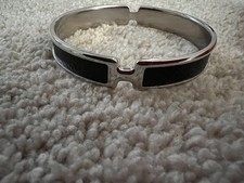 Black and silver Hermes bangle