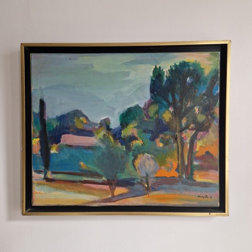Tableau peinture huile - , toile