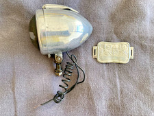 WW2 phare velo blackout restauré et plaque fiscale 1941