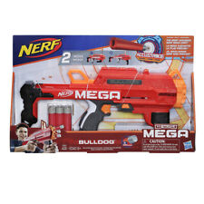 HASBRO - Nerf NStrike Méga - Bulldog - Pistolet Avec 6 Fléchettes Ultra Rapide