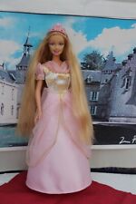 POUPEE  BARBIE  MATTEL BLONDE " RAIPONCE " EN ROBE DE PRINCESSE DE 1999
