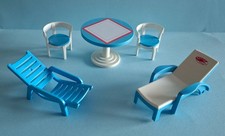 PLAYMOBIL BAIN DE SOLEIL TABLE TRANSATS