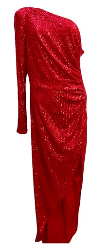Nwt fashion nova red sequin - red,