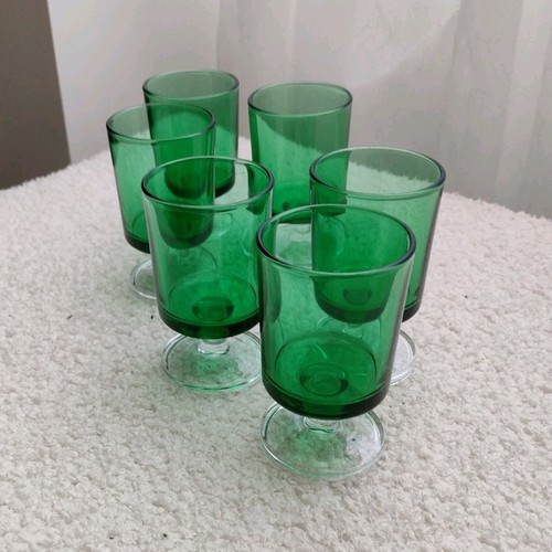 Lot verres pied - en, verre