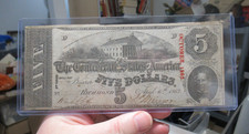 Billet De 5 $ Confédéré