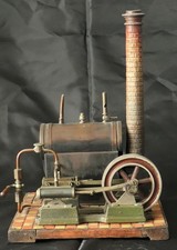 Machine vapeur horizontale - machine, a