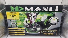 👽NEUF Nvidia GEFORCE FX 5500 256MB Svga & DVI-I PCI  CARTE GRAPHIQUE VIDÉO DUAL