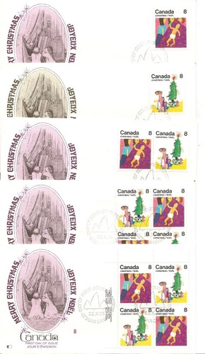 Canada 676 677 christmas - sc,