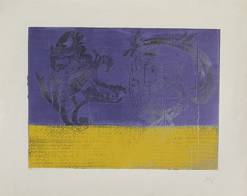 Enrico baj sérigraphie sur - sérigraphie,