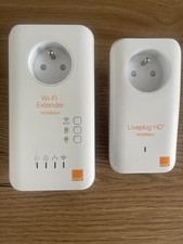 ★ ORANGE kit CPL LIVEPLUG OFFICIEL original WIFI EXTENDER 500 Mbits/s