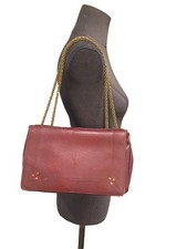 Authentique Sac Cuir Bordeaux Modèle Martin Jerome Dreyfuss 