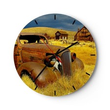 Horloge murale en verre