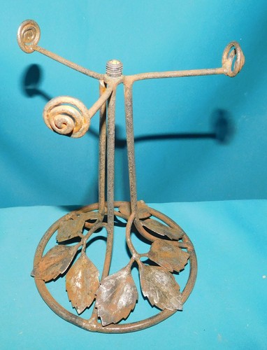 Ancien pied lampe fer - de, en