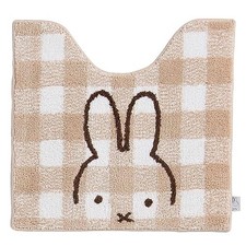 Tapis de toilette Senko Miffy Check Line env. 58 x 60 cm Beige Character Animal