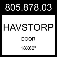 IKEA HAVSTORP Door Light Gray