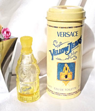 Boîte Miniature  YELLOW WOMAN VERSACE  * 7.5 ml/0.23 fl.oz *  VIDE * Boîte métal