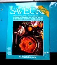 Revue MAGAZINE Cuisine  SAVEURS N° 19 DELICIEUSEMENT CORSE Avril 1992