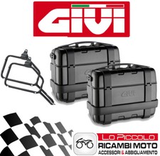 Set Givi Valises Latéral TRK33B Noir + Supports Suzuki Burgman 650 Exécutif 2016