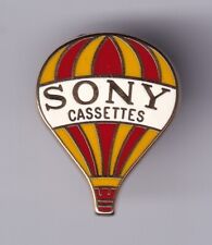 RARE PINS PIN'S .. TV RADIO MUSIQUE JAPON SONY FRANCE BALLON HOT AIR BALLOON ~FR