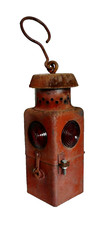 Lanterne ancienne rouge - lanterne,