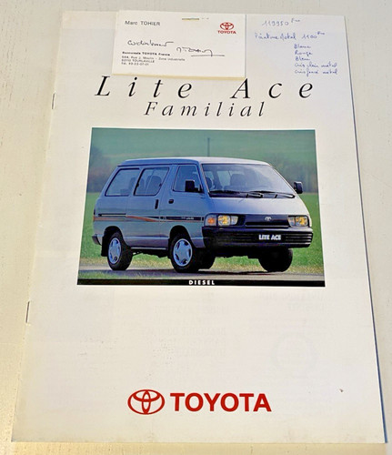 Brochure vente toyota - brochure, de