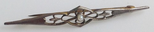Broche ancienne barrette déco - ancienne,