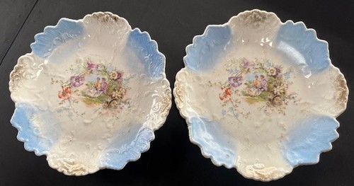 Paire assiettes porcelaine - paire, d'assiettes