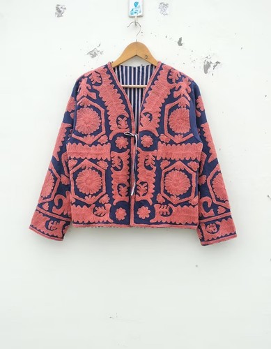 Veste imprimée suzani noire - imprimée,