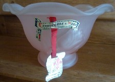Coupe en verre givré rose   Lavorizione a Mano  Toscane Italie  - Vintage