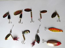 Baisse Pêche carnassiers ; lot de 10 cuillers big predator pour gros carnassiers