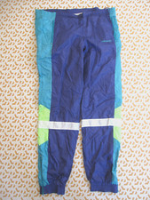 Pantalon ADIDAS Vintage Nylon marine vert Polyamide 90'S Survetement - 174 / M