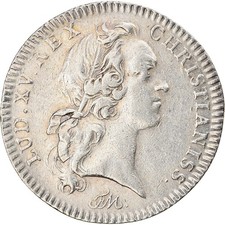 France, Jeton, Royal, Louis XV, Maison du Roi, Ecuries du Roi, History, TTB+