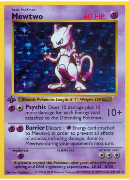 Pokémon mewtwo - mewtwo, (bs