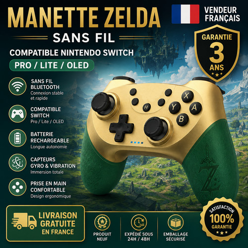 Manette zelda sans - sans, totk