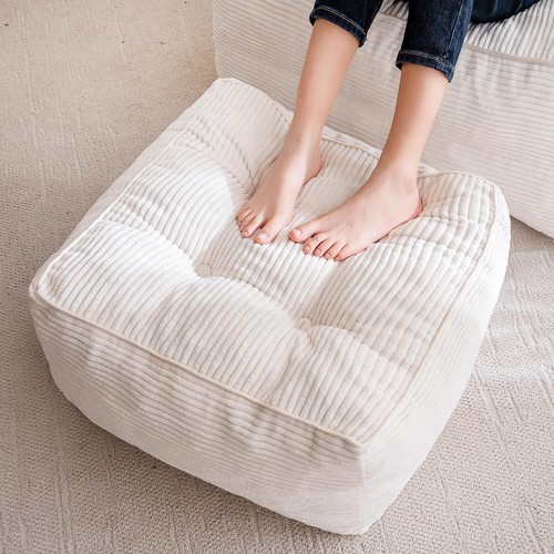 Pouf ottoman corduroy poufs - corduroy,