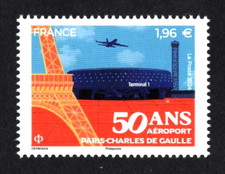 FRANCE 2024 Timbre N° 5763  AEROPORT CHARLES DE GAULLE NEUF **LUXE