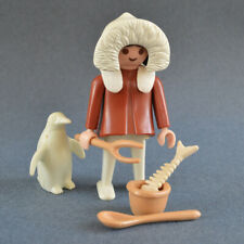 Playmobil - esquimau et accessoires - pingouin (playmocolor)