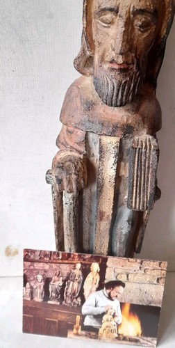 Rare statue saint bois - rare, job