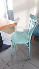 Chaises de Bar / Restaurant bleu turquoise, 10 pièces, le lot