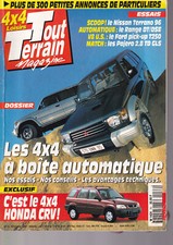 TOUT TERRAIN MAGAZINE N°76 4X4 BOITE AUTO. / HONVA CRV / TERRANO 96 / PAJERO TD