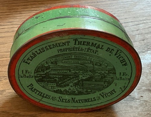 Boîte vintage pastille vichy - pastille,