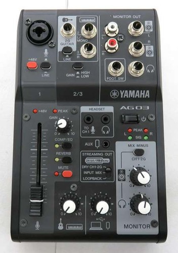 Yamaha ag03 channel live - ag03,
