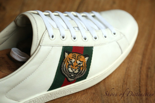 Baskets gucci ace cuir - en,