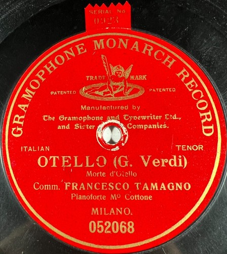 Francesco tamagno otello - francesco, :