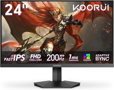 OORUI Ecran PC Gamer 24 Pouces, Ecran Gaming 200Hz, Adaptive Sync, Fast IPS, HDR