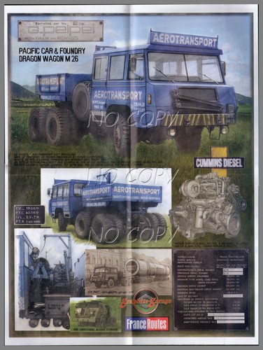 Poster camion rétro pacific - camion,