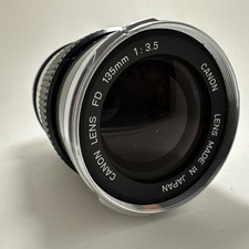 Canon FD 135mm f3,5 RARe Silver Nose Version Lens